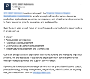 Example of How to Present Offers on LinkedIn